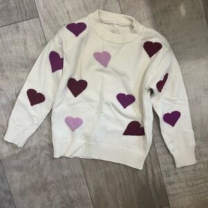 Sparkle in Pink heart sweater